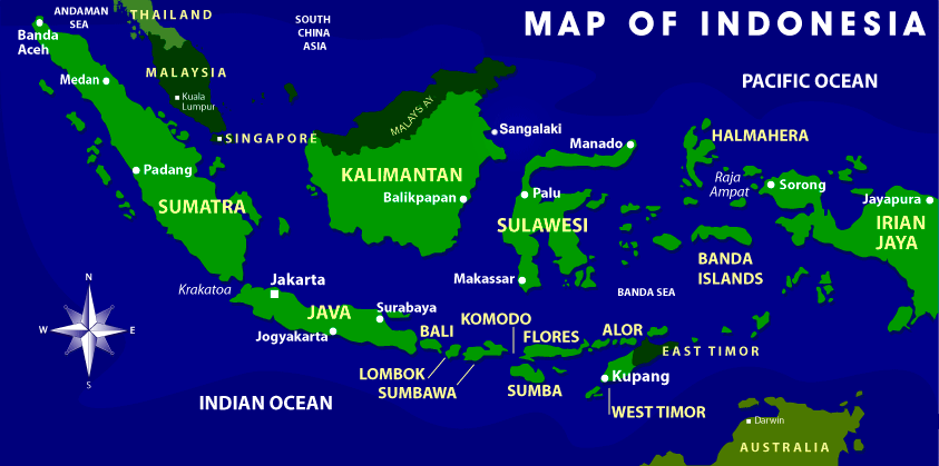 map indonesia
