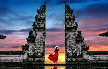 Gates of Heaven at Lempuyang Temple