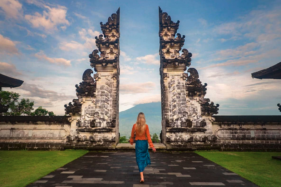 Gates of Heaven at Lempuyang Temple