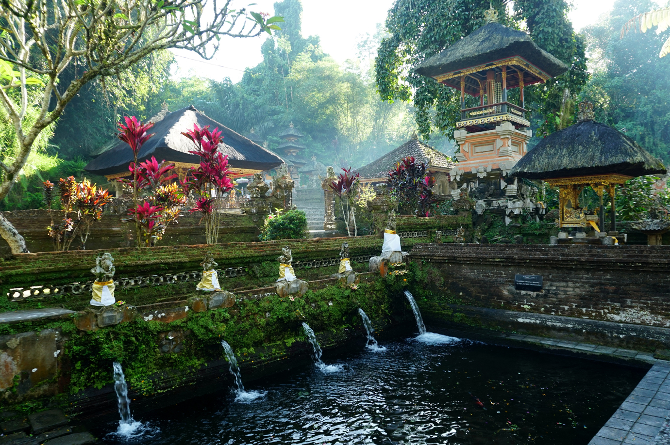 Serene Morning at Gunung Kawi Sebatu Temple in Bali Pura Gunung Kawi Sebatu